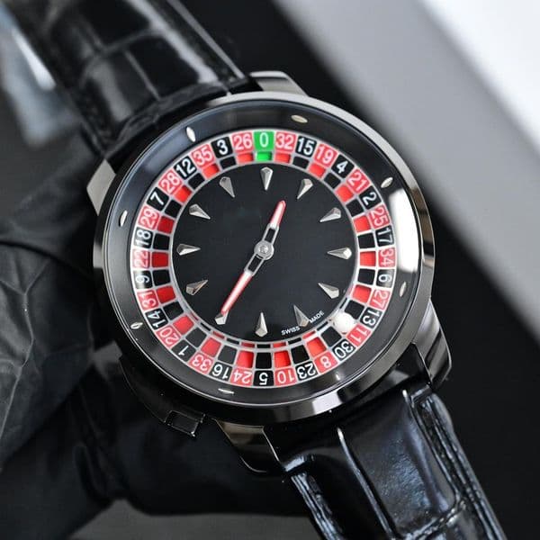 jacobo co watch roulette watches 10A high quality quartz movement uhren leather strap active roulette reloj sapphire montre luxe jason007 watchbox TTVT