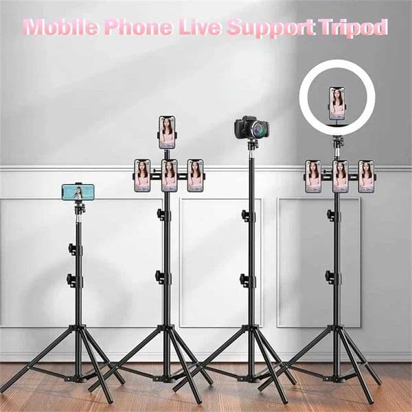 170cm Stretchable Holder Adjustable Height for Mobile Phone Live Support Tripod Multi-functional Recording Selfie Landing Tripod M251205