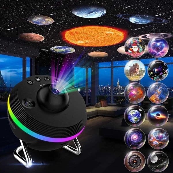 13 in 1 Star Projector Night Light 360 Degree Rotating 4K HD Galaxy Projector Bedroom With Timer Planetarium Projector For Kids X251205