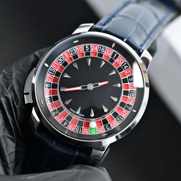 jacobo co watch roulette watches 10A high quality quartz movement uhren leather strap active roulette reloj sapphire montre luxe jason007 watchbox MIRJ