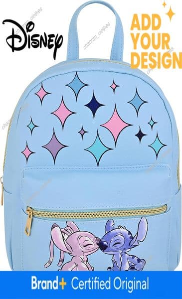 Disney custom Lilo for Women Men Unisex Cute PU Leather 10 Mini Backpack Shoulder Purse | Bag and Stitch Accessories