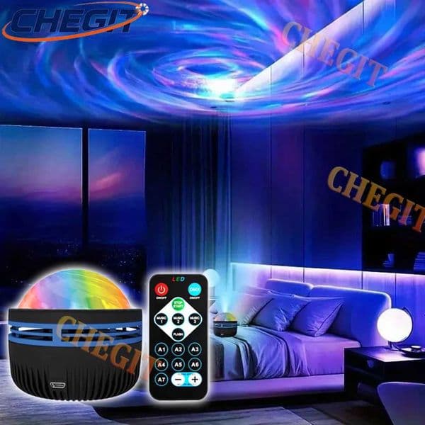 7in1 Galaxy Projector Light Colorful LED Galaxy Sky Projector Bedroom Night Light Kids Room Decoration Christmas Party X251205