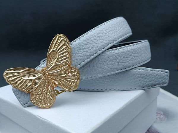 Belt for women Buckle Simple With Dress Suit Pants Coat cessories Women Slim gurtel leather with butterfly belt buckle belt width 25 cm L260523
