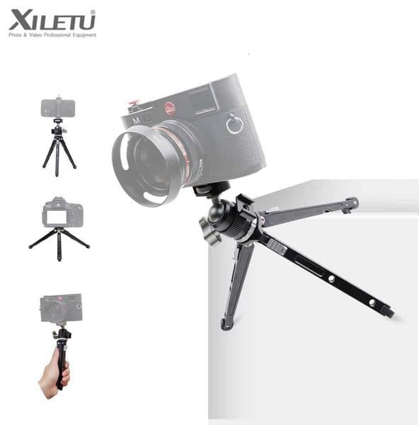 XILETU Vlogging Tripod Handheld Cold Shoe Head Micro Single Camera Phone Stand Video Blog Tripod Desktop Selfie Tripod M251205