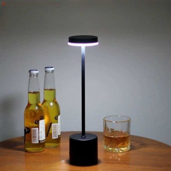 Rechargeable LED Desk Lamp with Touch Control and 3-color Adjustable Outdoor Metal Portable Home Decoration Night Light Z251205