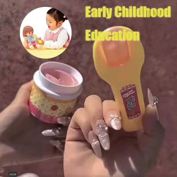 Early Learning Japanese Playhouse Toy Strawberry Pudding Role Play Simulation Feed Therapy Game Y251205