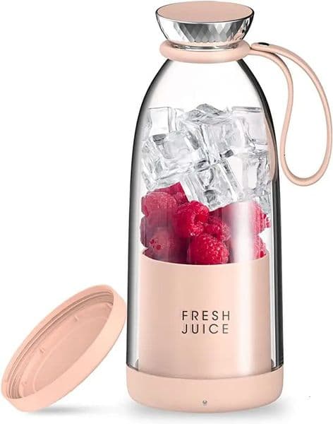 500ml Portable 2400mAh Wireless Fruit Mixers USB juicer Fresh Juice Bottle Blender Plus 6 Blades Food Milkshake Ice Crush Cup 251204