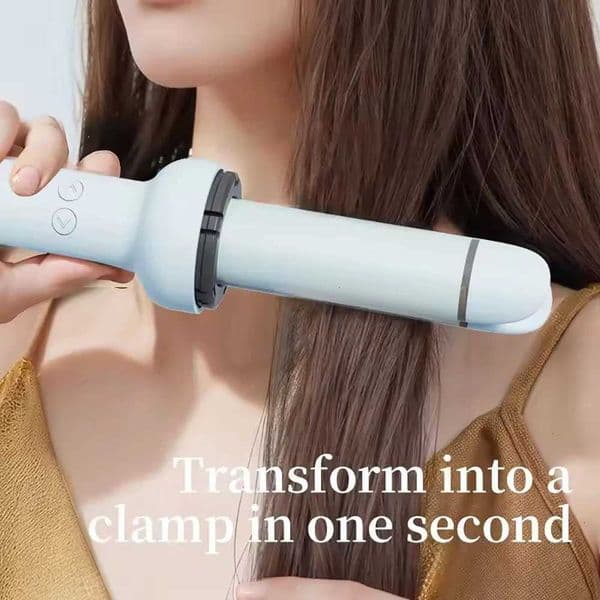 Automatic Rotating Curling Iron Beach Waves Curling Wand Portable Hair Curler Lightweight for Travel W251206