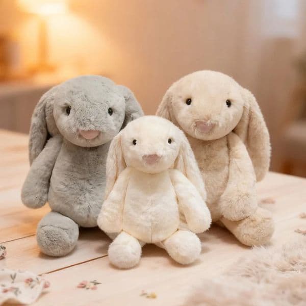 Kawaii Rabbit Plush Toys Exquisite Plush Animal Dolls Soft Skin-friendly Companion Desktop Decorative Ornaments Gifts For Child 251204BJ