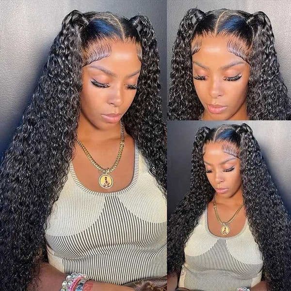 Fashion Front Lace 134 Wig Hot-Selling Small Curly Tube Afro 40inch Long CurlW251205