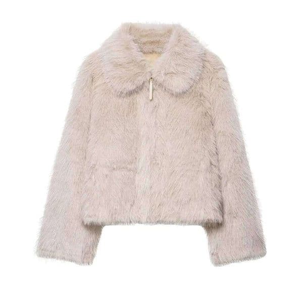 Designer Clothes Autumn New Product Women S Wear High End Flip Collar Loose Double Sided Artificial Wool Effect Jacket And Coat Hot Selling