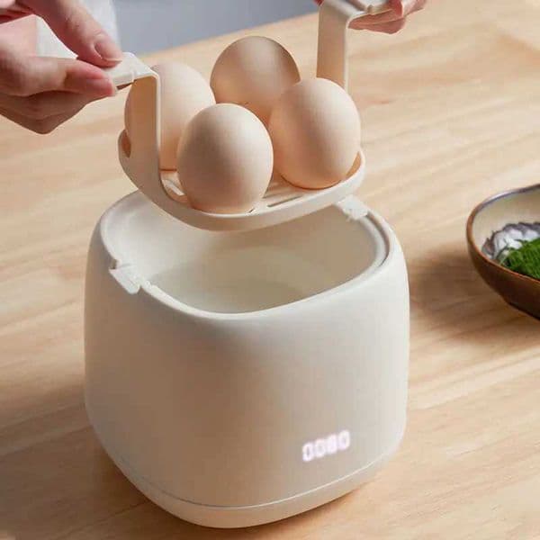 Electric Egg Boiler Smart Egg Cooker Breakfast Machine Multicooker Steamer Automatic Egg Custard Steaming Cooker 220V M251206