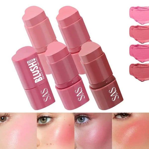 Muti-Functional Blush Stick Easy Color Rouge Blusher Cream Waterproof High Color Rendering Brightening Skin Tone MakeupXJ251206