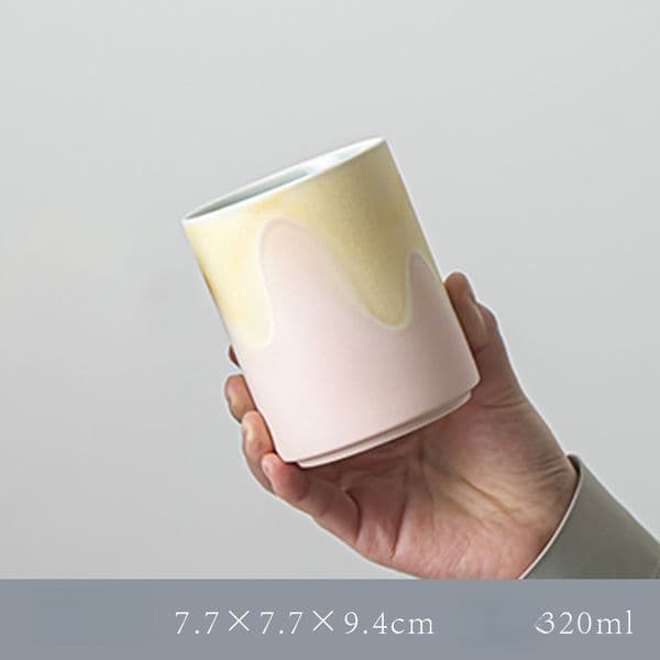 Luxury Designer Decor Custom Japanese Kiln Ceramic Aromatherapy Candle Handmade Rough Pottery Artisan Cup For gift set Traditional Tea Ceremony, Multi-Purpose D