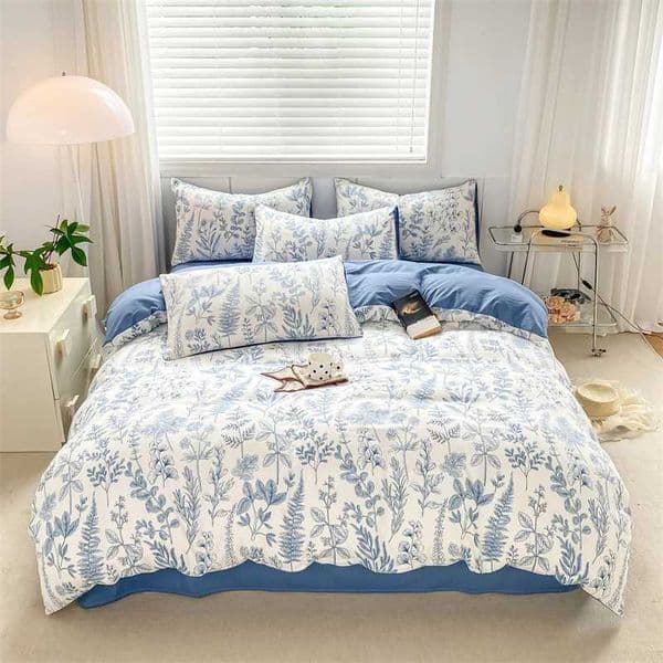 Skin Friendly Down Duvet Cover With Printed Plaid Landscape Duvet Cover Single Bed And Double Bed Duvet Cover H251206