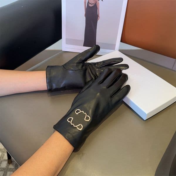 Designer Gloves Men Women Letter Five Finger Gloves Autumn Winter Warm Gloves Outdoor Windproof Gloves 3 Fashion Styles