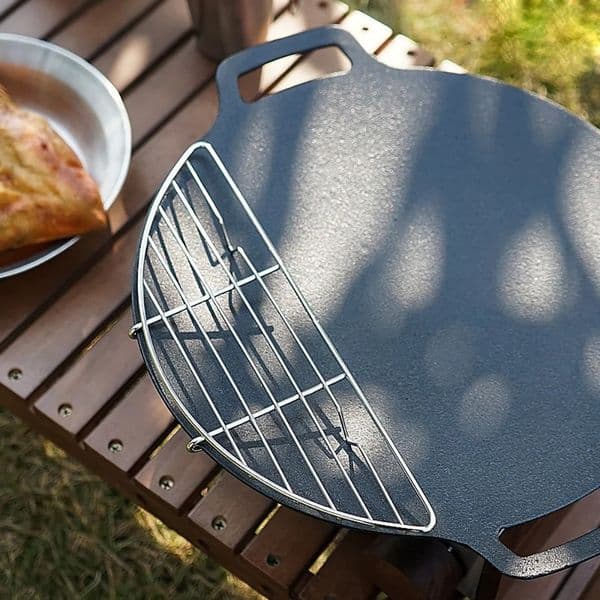 TARKA Outdoor Barbecue Net Steam Rack Stainless Steel Camping Anti Scorching Grill Picnic Cookware Cooking Supplies 251203