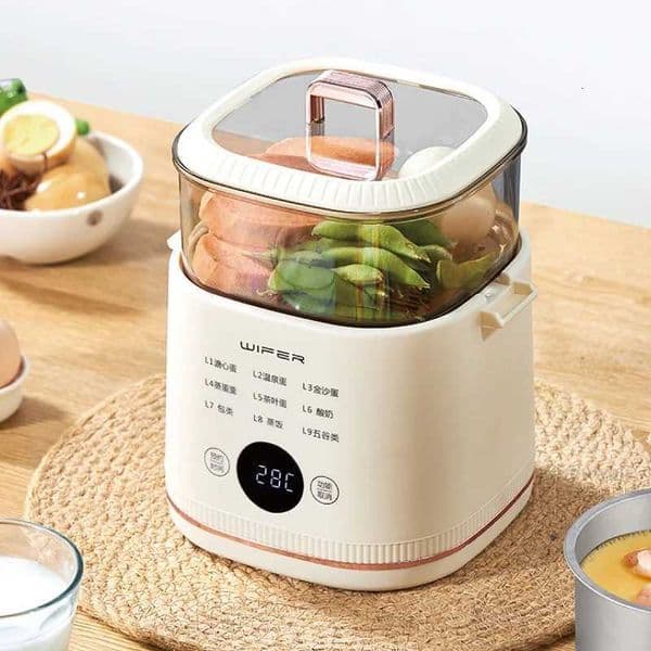 220V Multi-function Electric Steamer Egg Cooker Dormitory Breakfast Machine Reservation Soft-boiled Egg Hot Spring Egg Steamer M251206