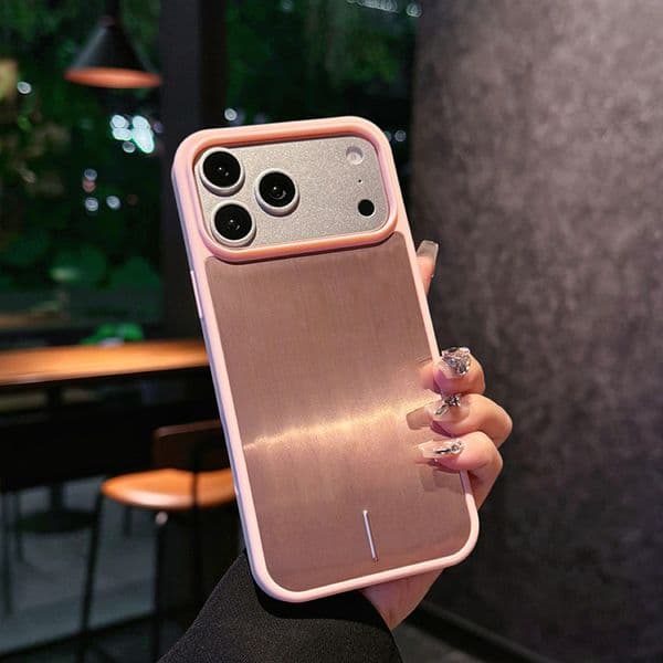 Piggy Bag Designer Phone Case for Apple iPhone 17 16 15 14 Luxury Polycarbonate Aluminum Alloy MagSafe Wireless Charging Weave Back Cover Coque Fundas Ballerina Pink
