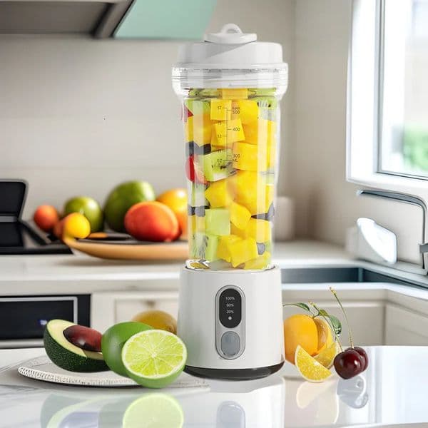 300W Powerful Electric Juicer 4000mAh Dual-use Juice Cup Home Outdoor Fresh Fruit Smoothies Blender BPA-Free Portable Cup 251204