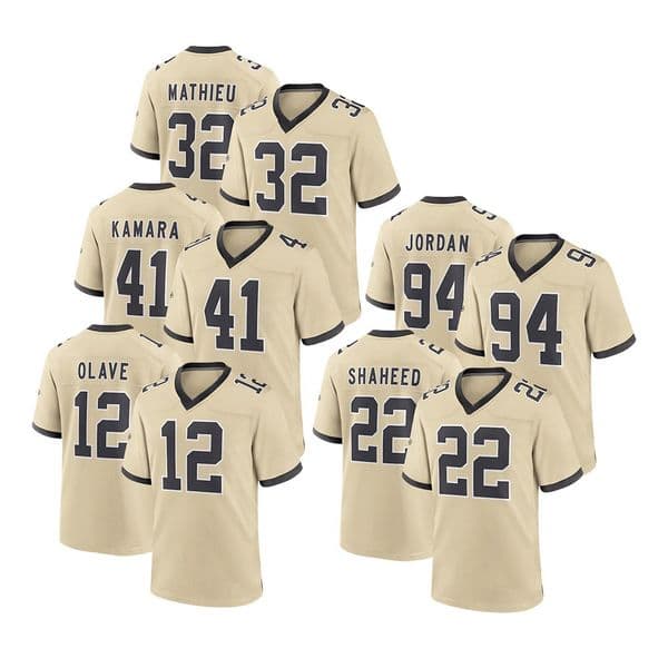 Custom embroidered rugby jersey 12#OLAVE 41#KAMARA