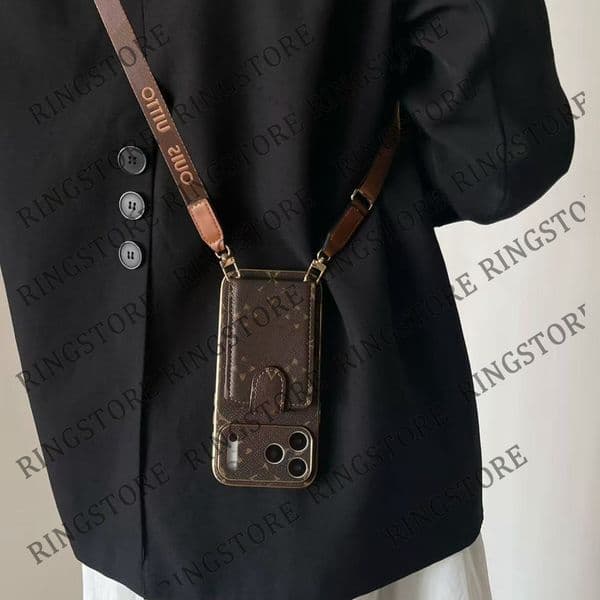 Designer Phone Case iPhone 17 16 Pro Max Hi Quality Leather Card Crossbody Purse 19 18 17pro 16pro 15pro 14pro 13pro 15 14 13 12 Promax Plus Air with Box Packing CR 1207