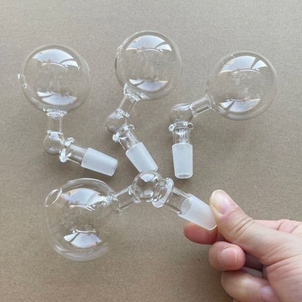 50mm Big Ball Oil Burner Glass Water Smoking tube 14mm Male Funny glass pipe