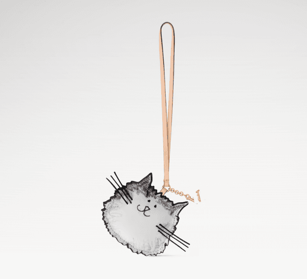 With Box Designer keychain CAT Accessories bag charm luxury designers v Keychain Handmade Leather Keychains Women Bag Pendant