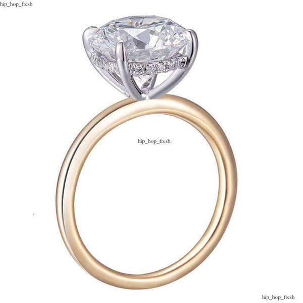 MSR-506 18k Yellow Gold Custom 2.53ct VVS2 CVD HPHT Round Cut Lab VVS Moissanite Jewelry Ring