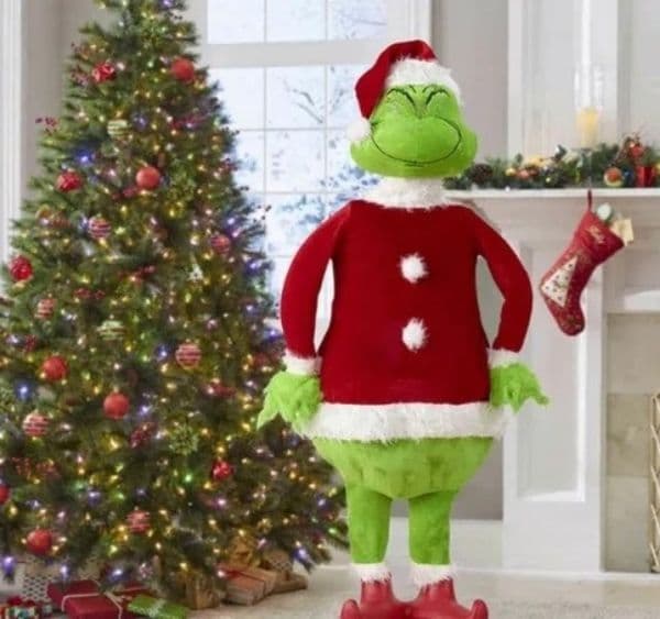 Delivery Fast Realistic Animated Grinch Christmas Ornament Christmas Tree Room Decoration Doll Gift Decoracin navidea
