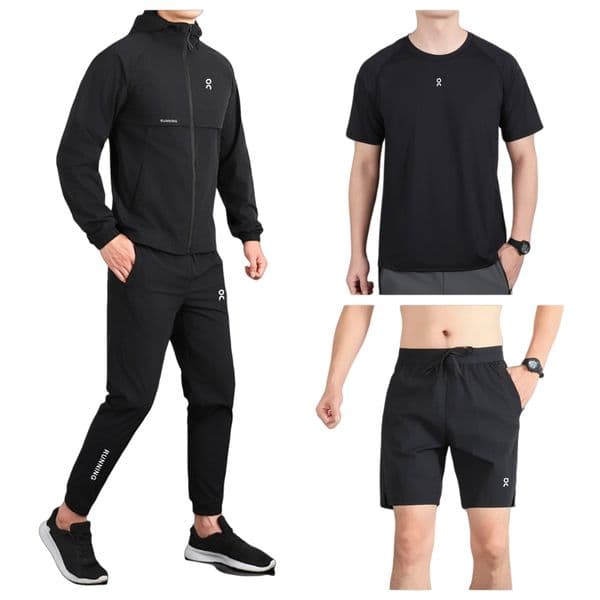 mens tracksuit designer brand quick-drying breathable high quality jacket and sweatpants or t- shirt or shorts fitness gym sports suit