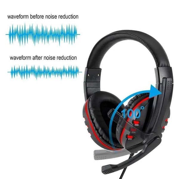 35mm Wired Gaming Headphones Game Headset Noise Cancelling Earphone with Microphone Volume Control for Play Station 4 PC M251208