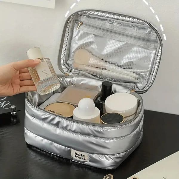 Large Capacity Travel Makeup Bag Fashion Portable Multifunctional Cosmetic Waterproof Toiletry Storage Organizer 251205