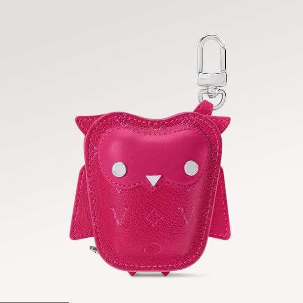 Designer Keychain Wallet Luxury Bag Charm Women Men Round Graffiti Coin Wallet Mouth Red Envelope Zipper Portable Key Case Headphone Bag Leather Pendants