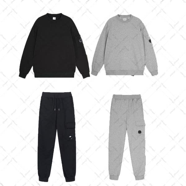 Mens tracksuits designer tracksuits solid color round neck pullover casual sweat suit