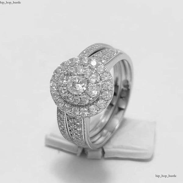 VVS Moissanite 2023 Newest Women's Oval Cluster Engagement Wedding Ring Ladies Silver 925 Jewelry