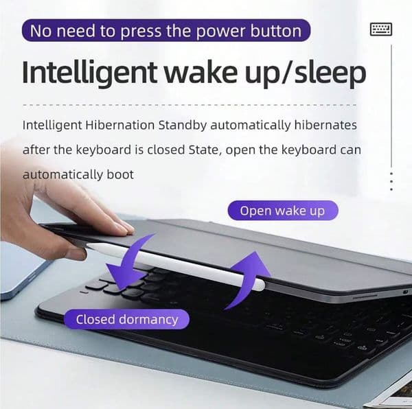 Magic Keyboard For iPad Pro 12.9 Pro 11 Air 5 4 10.9 Tablet pc Magnetic Backlight Smart MagSafe Keyboard Cover Bluetooth wireless tablet protective case DGT