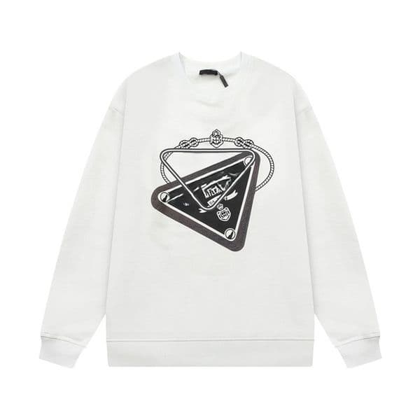 P-R-A Luxury Designer Men's Sweatshirts Womens Brand Cotton Sportshirts Unisex Couple Style Fashion Crew Neck Sweatshirt Hoodie Sweater Long Sleeve Shirts