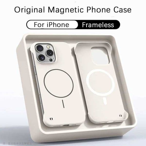 Ultra Thin Hard PC Matte Frameless Cooling Case For iPhone 16E 16 15 14 13 17 Pro Max Plus For Magnetic Shockproof Cover M251209