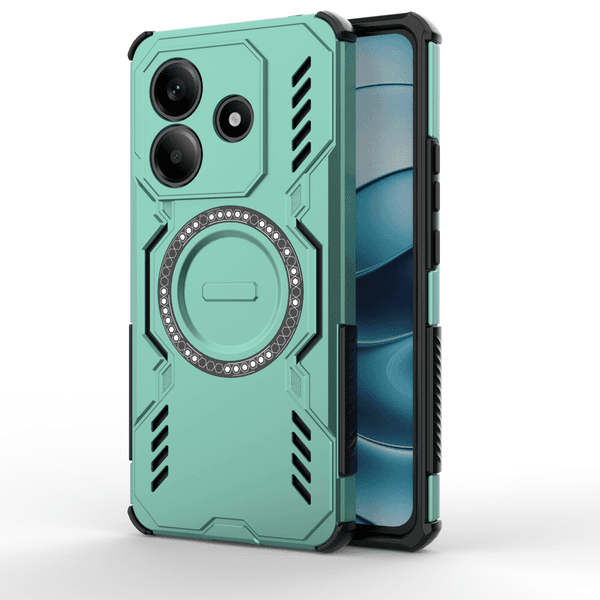 Phone Cases For Xiaomi 17 15T 14T POCO X8 F7 X7 M7 C75 Redmi 15C 14R Note 15 14 A5 Pro Ultra Plus 4G 5G Magnetic Armor Heat Dissipation Cover