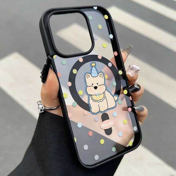Cute Dog For Magnetic Phone Case For iPhone 16 17 13 15 11 12 14 Pro Max Wireless Charging Cases Back Cover M251209