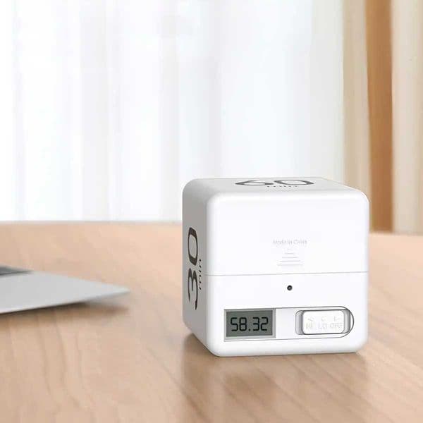 New white Rubiks Cube timer cooking countdown excluding 2 AAA C251209