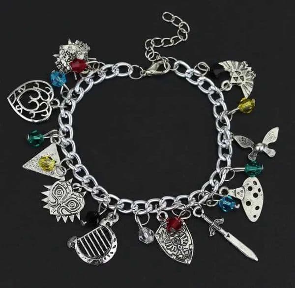 Hot Game Zeldas Bracelet Master Sword Hylian Shield Sheikah Eye Pendant Charms Bangle Jewelry GiftsXJ251209