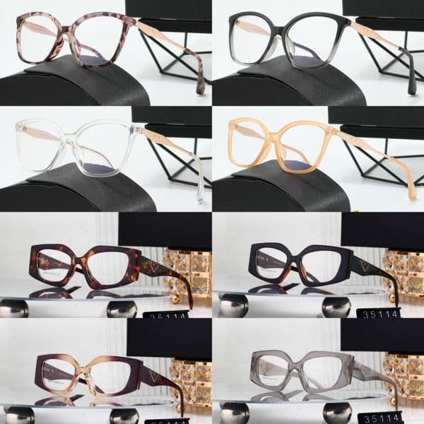 Sunglasses For Men Women Designer Fashion Outdoor Leisure Style Anti-Ultraviolet Retro Plate Hexagon Windproof Shadow Metal Temples Eyeglasses with Box