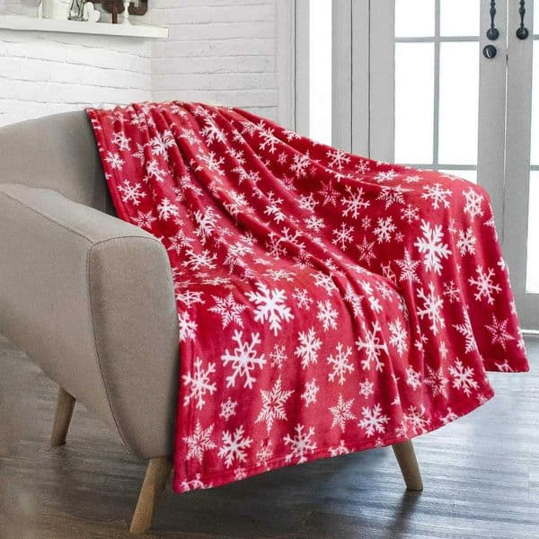 Christmas Blankets and Throws Soft Fleece Warm He Decor Winter Flannel Blanket Christmas Decorations for Wen Wife Sofa Bed H251209