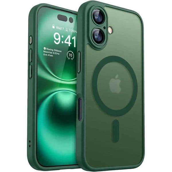 Magnetic Matte Translucent Armor Shockproof Case For iPhone 17 16 15 14 13 12 11 Pro Max Plus For Wireless Charge Cover M251209