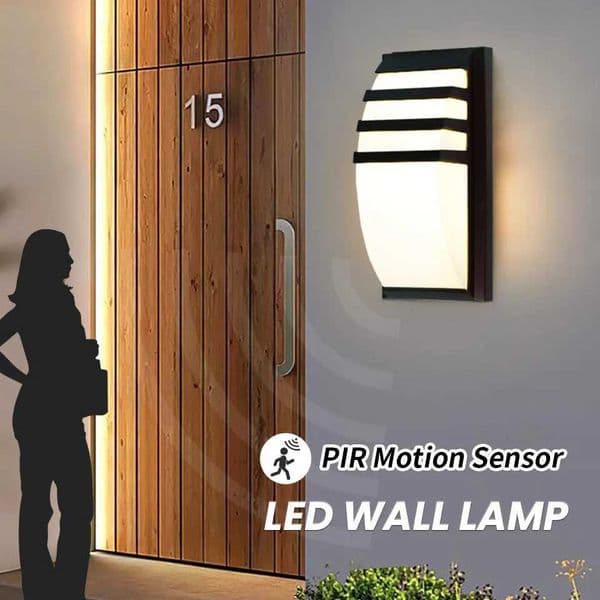 Outdoor Wall Light Motion/NO Sensor LED Wall lamp Waterproof AC85-265V ABS 16/30W LED Lamps For Railing Fence Yard Patio Pathway Z251210
