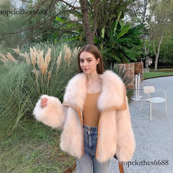 Cross-Border Foreign Trade Hot-Selling Young Style Faux Fox Coat for Women 2025 Autumn Winter New Haining Fur Integrated