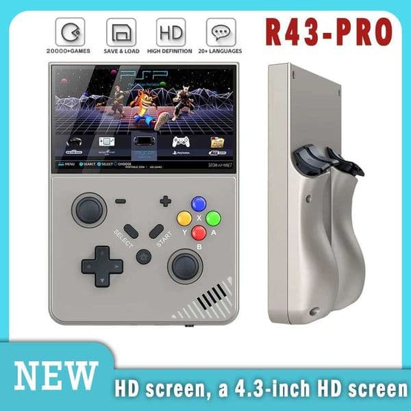R43 Pro Retro Handheld Video Game Console HD 43-inch LED Screen PSP PS1 Built in 25 Simulators 64GB 20000 game L251210LJBN