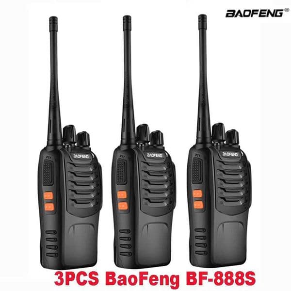 3PCS Walkie Talkie Baofeng BF888S 5W BF-888S 5KM UHF Transceiver Portable Two Way Radio BF 888S Intercom Walkie-talkie M251210